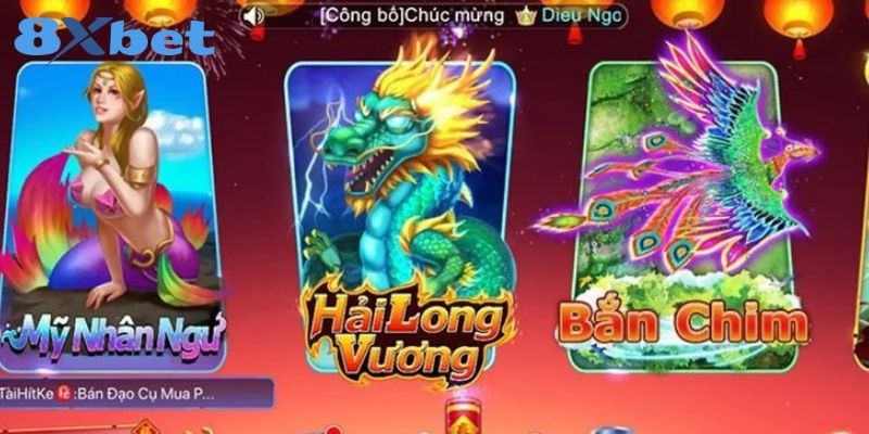 Trải nghiệm bắn cá Long Vương 8XBET săn thưởng đại dương