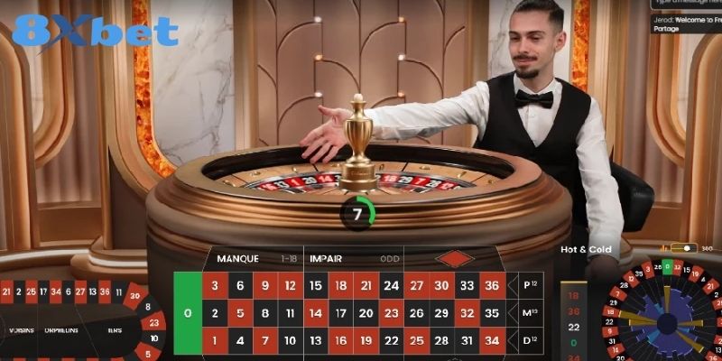 Trải nghiệm Roulette 8XBET thả bóng quay bánh xe