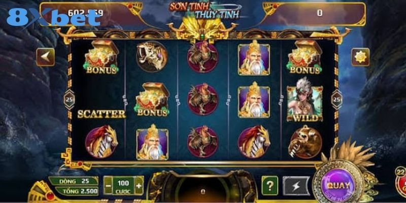 Trải nghiệm Sơn Tinh Thủy Tinh 8XBET quay hũ săn thưởng